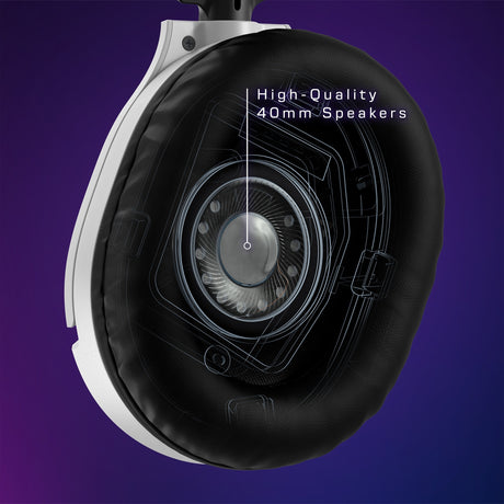 Turtle beach ear force recon 70x hvid (2024) over-ear gaming headset (hvid, xbox series x|s, xbox one, ps4, ps5, switch, pc, mobil)