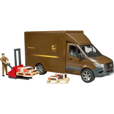 Bruder MB Sprinter UPS med fører og tilbehør modelkøretøj (02678)