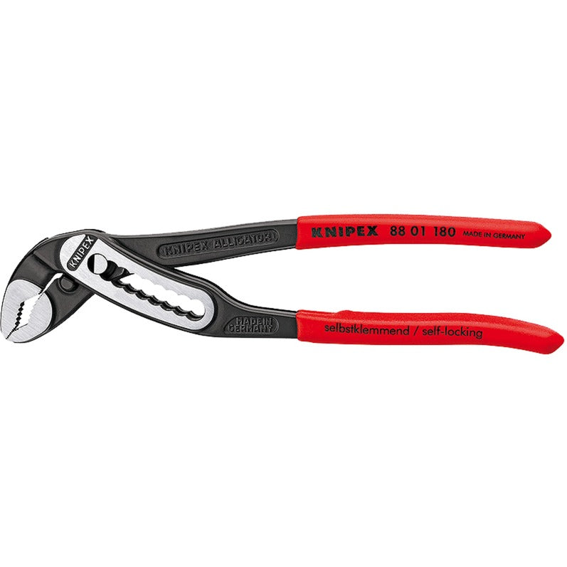 Knipex alligator vandpumpetang 8801180 Svensk vandpumpetang (rød, 180 mm)