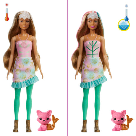 Barbie farve afsløre - fantasy mode havfrue dukke
