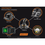 Thrustmaster t.16000m fcs joystick (sort orange, pc)