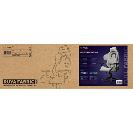 Trust gxt 723 ruya comfortabele stoffen gaming stoel