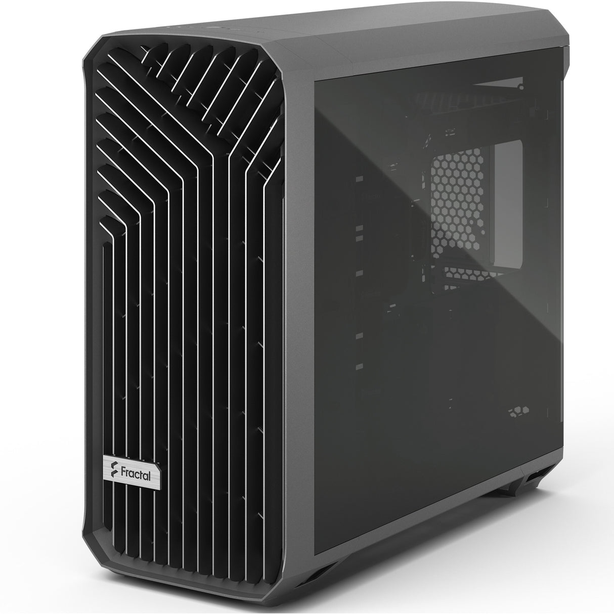 Fractal design torrent grå tg lys tonet midi tårnhus (grå | 2x USB-A | 1x USB-C | hærdet glas)