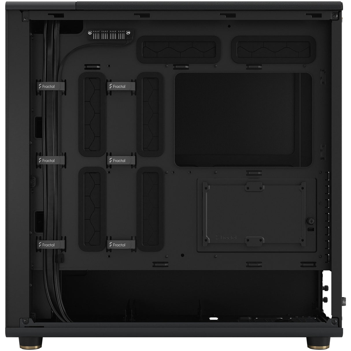 Fractal design nord xl midi tårnhus (sort træfarve | 2x USB-A | 1x USB-C)
