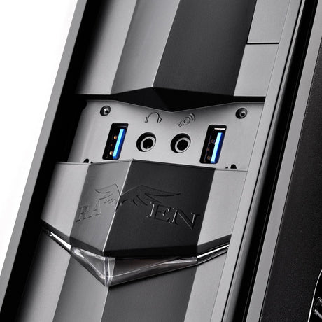 Silverstone sst-rvz02b-w vinduessæt skrivebordskabinet (sort | 2x USB-A | vindue)