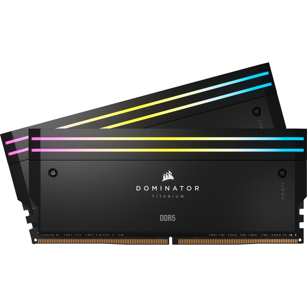 Corsair Dominator Titanium RGB 64 GB DDR5-6400 (2x 32 GB) RAM (sort, cmp64gx5m2b6400c32, xmp 3.0)