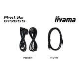 Iiyama prolite b1980s-b1 19 skærm (sort, hdmi, skærmport)