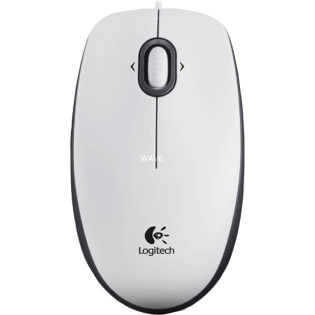 Logitech b100 optisk USB-mus til erhvervslivet (hvid, 800 dpi)