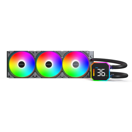 Montech hyperflow digital 360 vandkøling (sort)