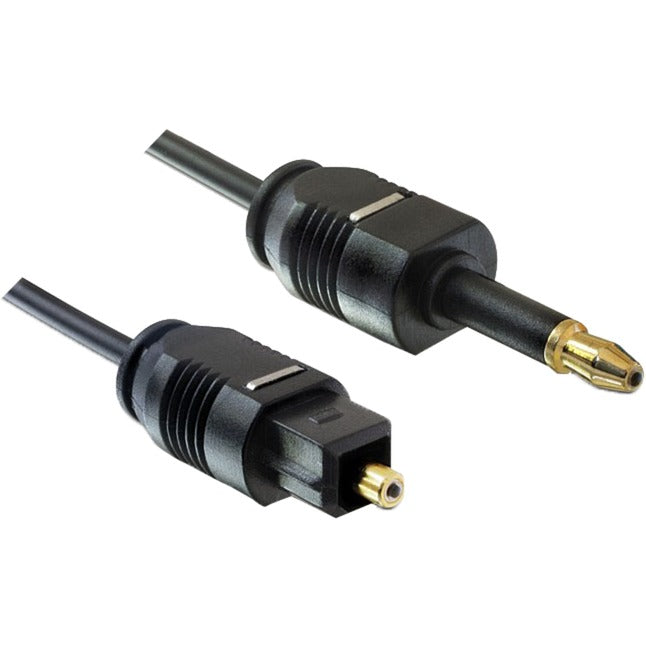 Delock toslink han -> toslink mini 3,5 mm, 2 m kabel (sort, 82876)