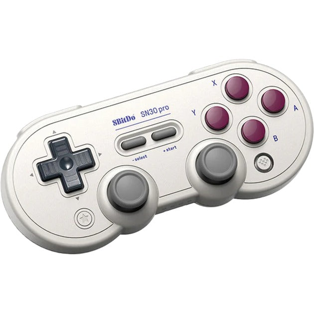 8bitdo sn30 pro gamepad (lysegrå, bluetooth, usb, pc, nintendo switch switch 2)