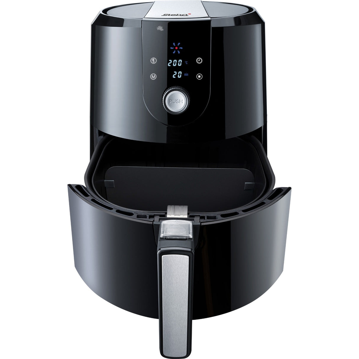Steba HF 5000 XL varmluftsfrituregryde (sort rustfrit stål, 5,2 liter)