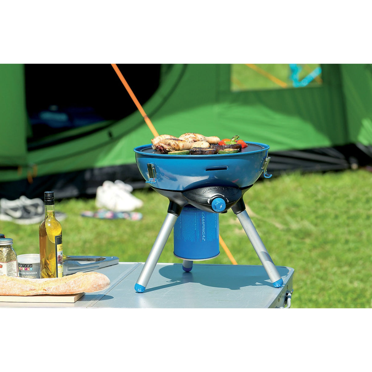 Campingaz festgrill 400 cv gasgrill (sort blå, ø 35 cm)