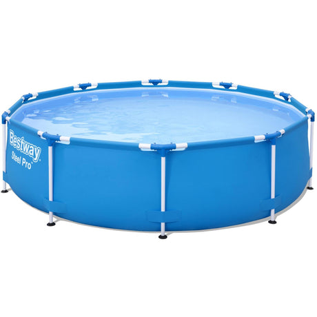 Bestway swimmingpool stål pro sæt rund 305 (blå, inkl. filterpumpe (220-240v))
