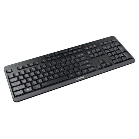 Cherry stream keyboard ultimate (zwart, us lay-out (qwerty), sx-schaartechnologie, 100%, white leds, abs, 2.4 ghz bluetooth usb)