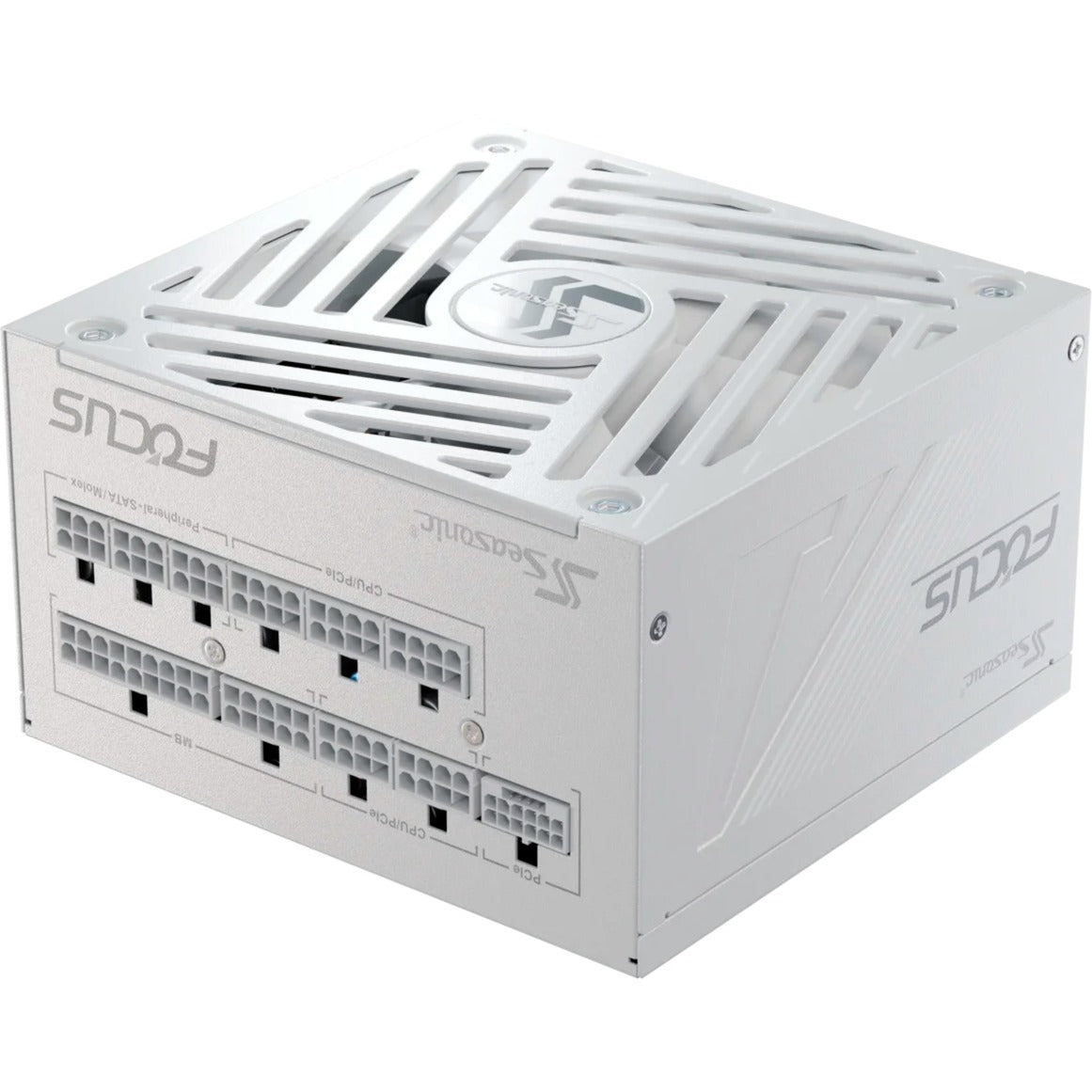 Seasonic focus-gx-850-v4 atx3.0 modulær 850 watt strømforsyning (hvid, 1x 12vhpwr, 3x pcie)