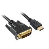 Sharkoon HDMI > DVI-D-adapter (sort, 2 meter, dual-link)
