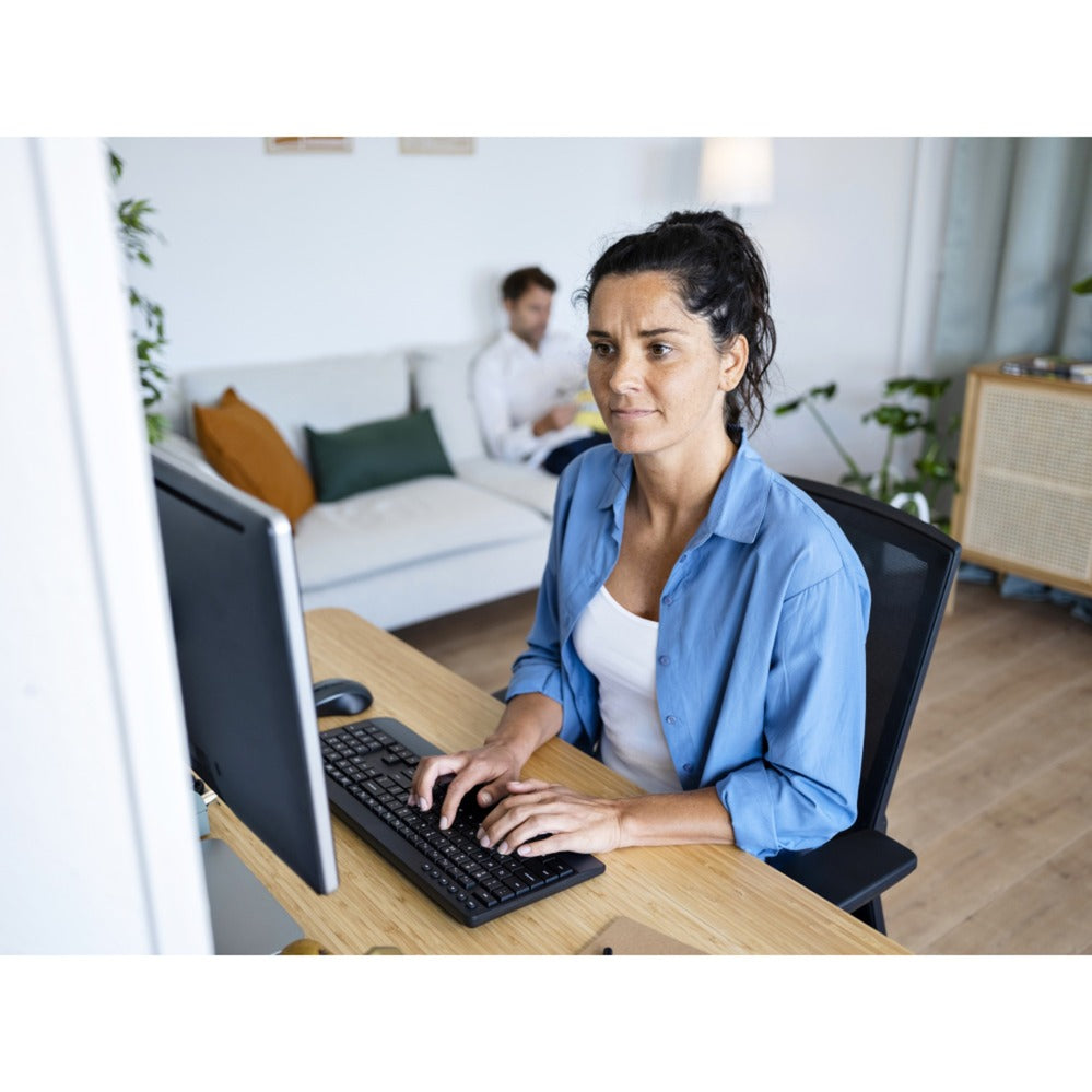 Trust trezo comfort trådløst tastatur og mus sæt desktop sæt (sort, us layout (qwerty), 100%)
