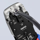 Knipex krympetang 97 51 12 sb (blå rød, RJ-10, RJ-11 12 og RJ-45)