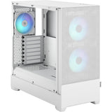 Fractal design pop air rgb midi tårnhus (hvid | 2x usb-a | rgb | hærdet glas)