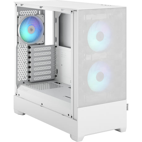 Fractal design pop air rgb midi tårnhus (hvid | 2x usb-a | rgb | hærdet glas)