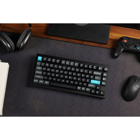 Keychron q1 ultra-m3 8k trådløst brugerdefineret mekanisk tastatur (sort, us-layout (qwerty), silke pom brun, 75%, rgb, hot swap, 8k, 2,4 ghz | bluetooth 5.2 | usb-c)