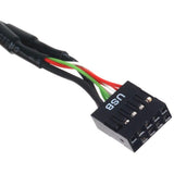 Silverstone g11303050-rt, USB 2.0 (intern) 9pin > USB 3.0 (intern) 19pin adapter (sort)