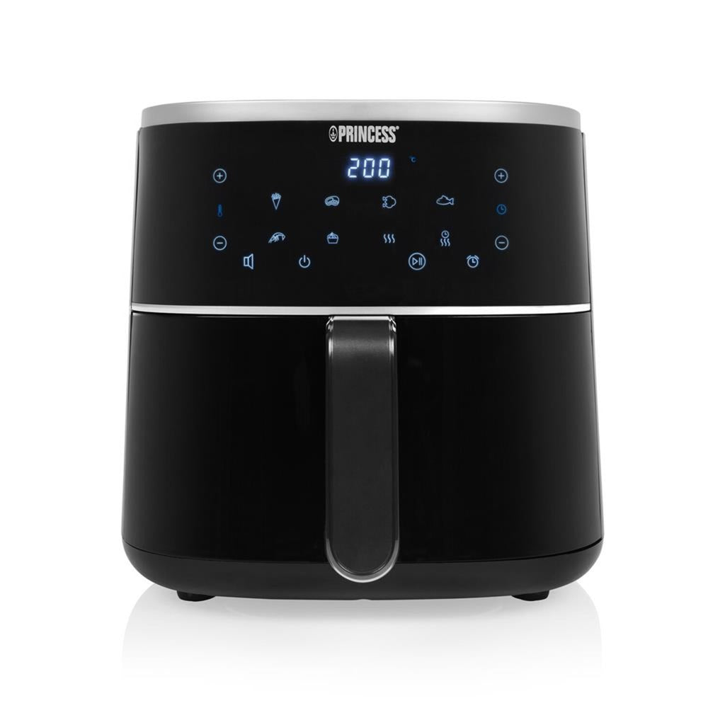 Princess 182238 digital airfryer 4l varmluftsfrituregryde (sort, 4 liter | varmluft | justerbar airfryer-stativ | BPA-fri)