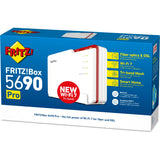 Fritz! box 5690 pro edition international router (hvid rød, mesh wi-fi)