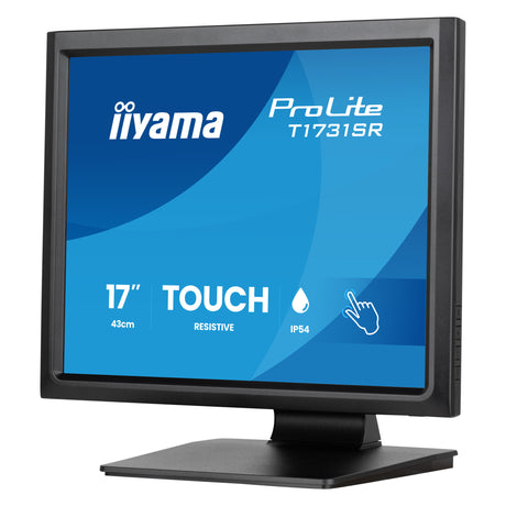 Iiyama prolite t1731sr-b2s 17 touchscreen-skærm (sort, vga, hdmi, displayport, lyd, touch)