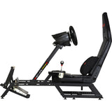 Næste niveau racing f-gt formel og gt simulator cockpit racing simulator (sort (mat))