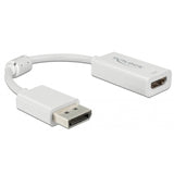 Delock displayport 1.4 > hdmi-adapter (hvid, 0,1 meter, 4k)