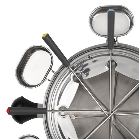 Tristar fo-1100 fondue (roestvrij staal, 8 personen, 1300 w, geschikt voor olie, chocolade en kaas)