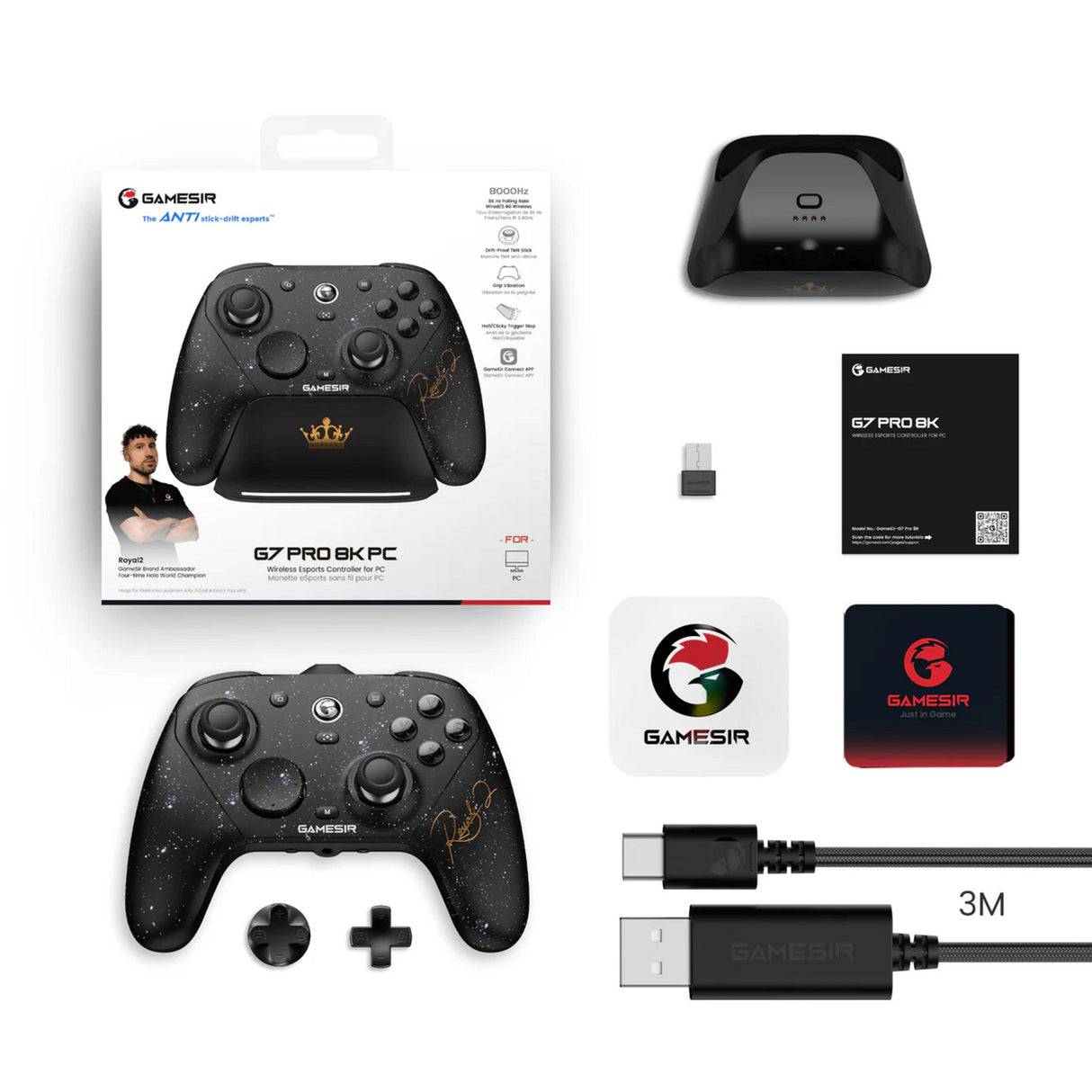 Gamesir g7 pro 8k pc - royal2 edition gamepad (sort)