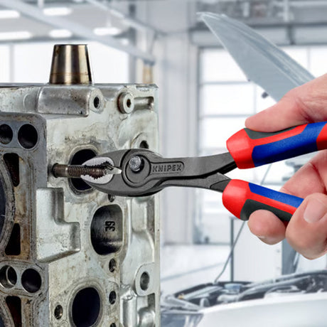 Knipex greb foran | længde 200 mm | polerede flerkomponentskeder | sort fosfateret | 1 stk - 82 02 200 - 82 02 200