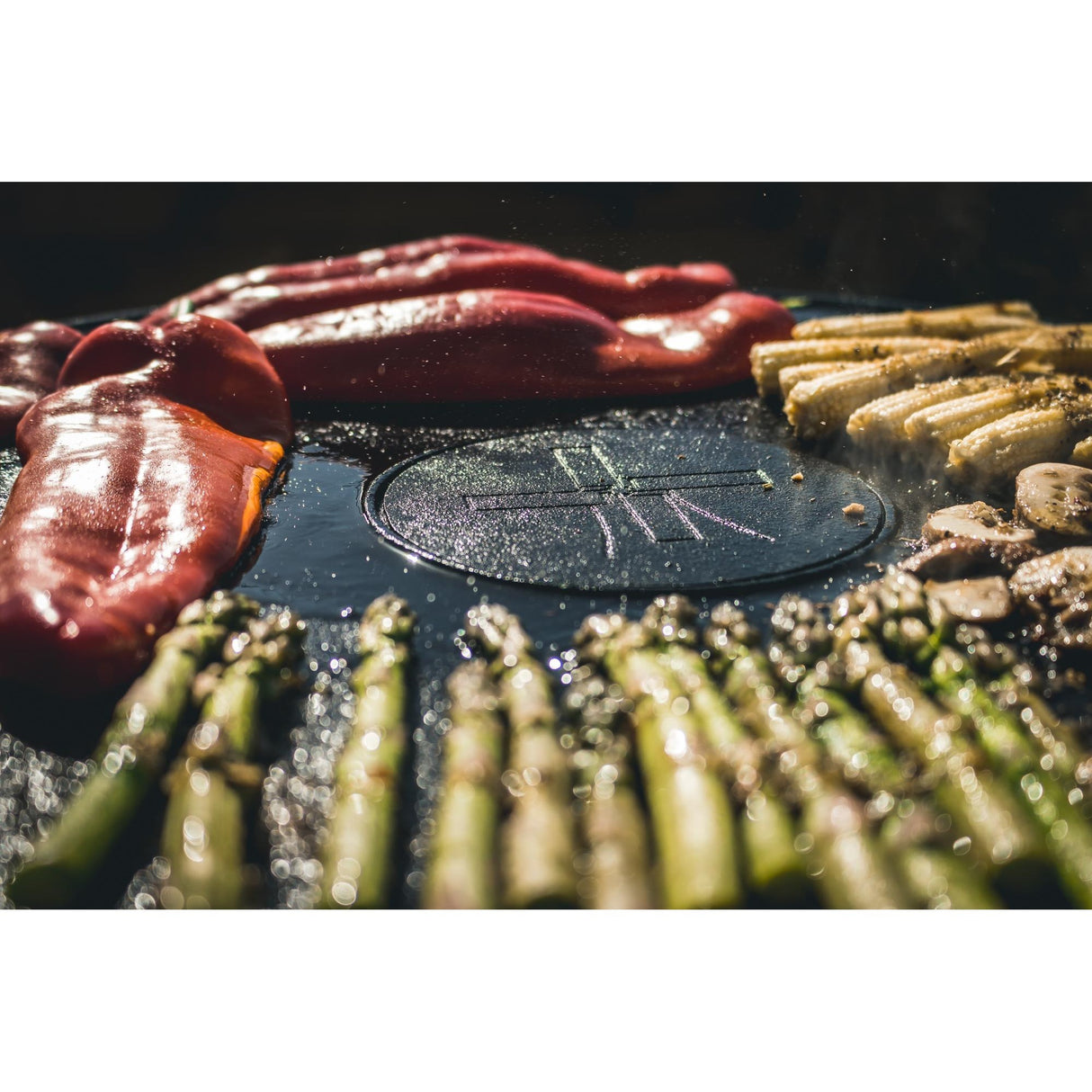 Vindmøllen plancha grillplade (sort, 75 cm)