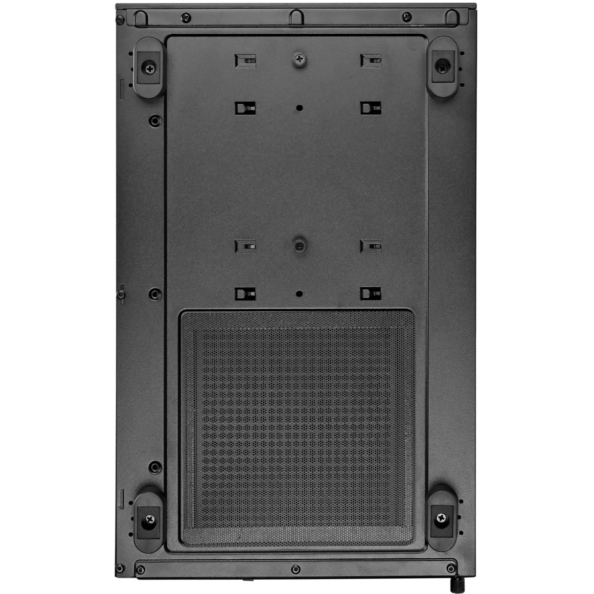 Silverstone lucid 04 mini tårnhus (sort | 2x USB-A | 1x USB-C | RGB | hærdet glas)