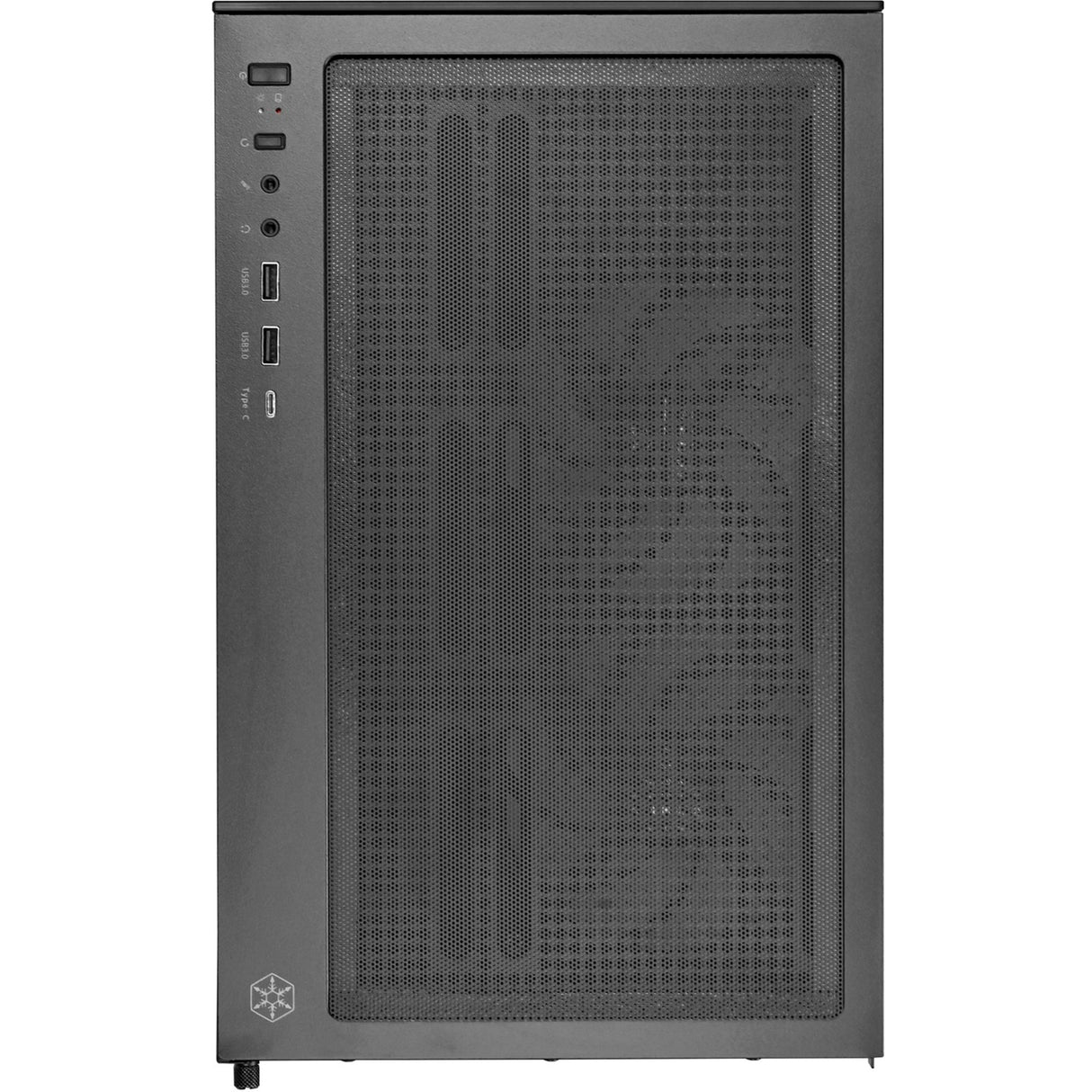 Silverstone lucid 04 mini tårnhus (sort | 2x USB-A | 1x USB-C | RGB | hærdet glas)