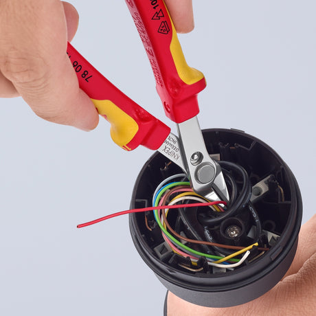 Knipex elektronisk super Knips® VDE 78 06 125 elektroniktang (rød gul)