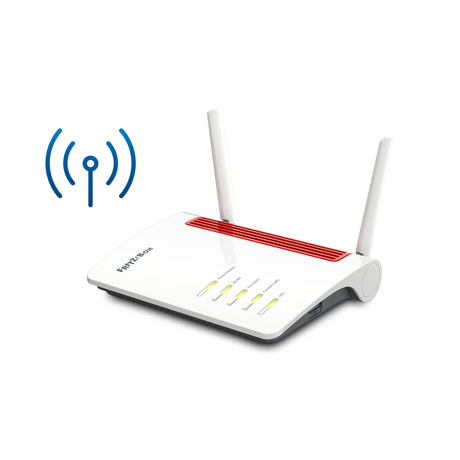 Fritz! box 6850 4g edition international router (hvid rød, mesh wi-fi, 4g 3g)