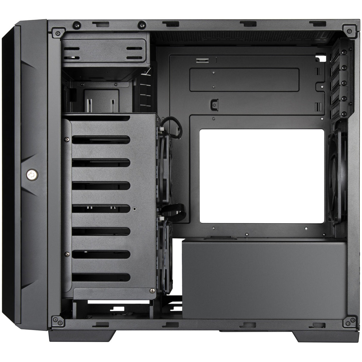 Silverstone CS382 mini tårnhus (sort | 2x USB-A | 1x USB-C)