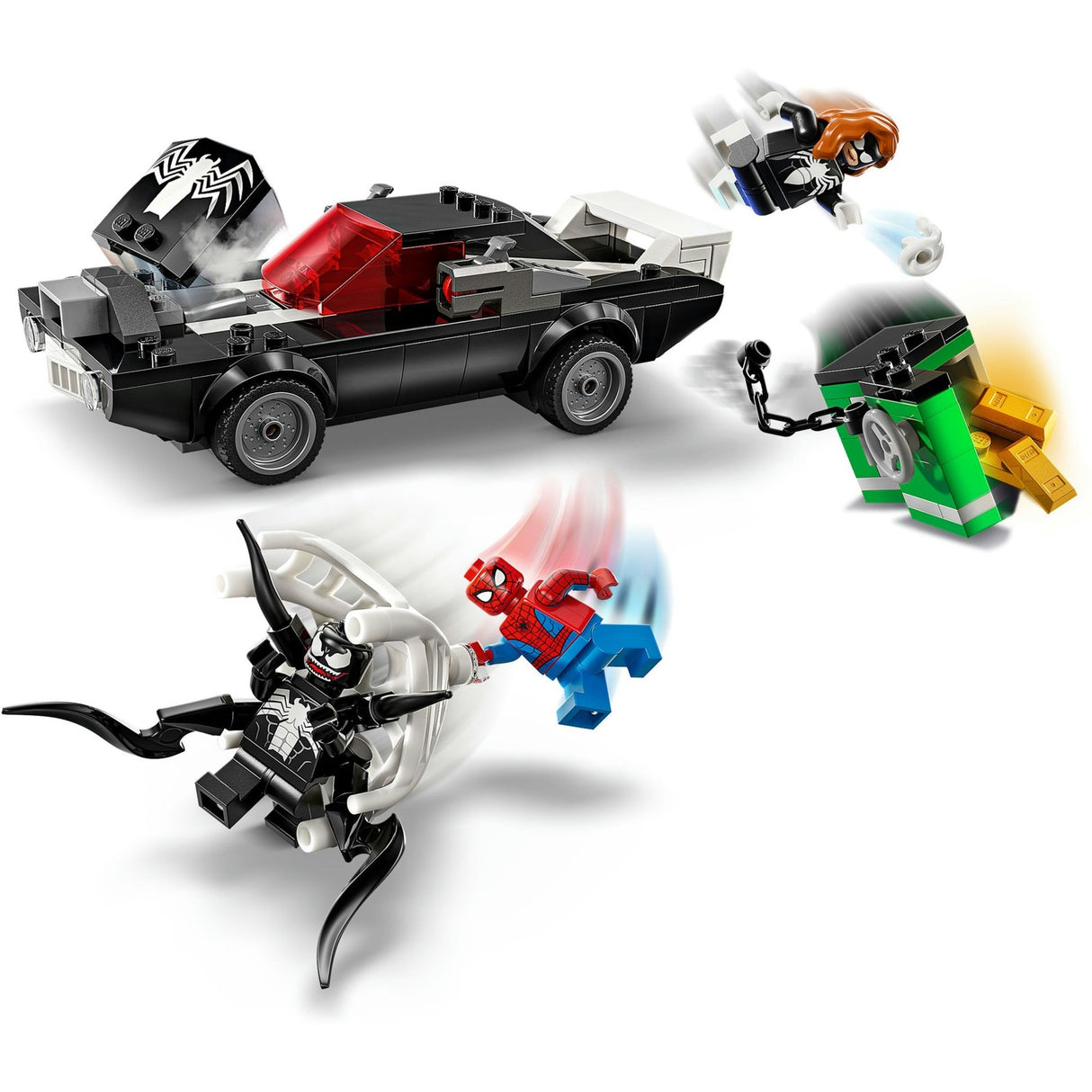 Lego® marvel spider-man vs. venoms klassiske bil - 76309