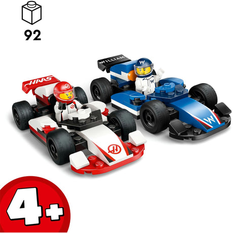 Lego city f1 williams racerbiler og haas f1 racerbiler - 60464