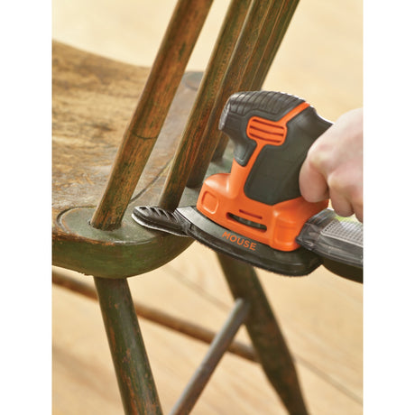Black+decker 120 watt muse detaljesliber ka2500k-qs deltasliber (orange sort, tilbehør og etui inkluderet)