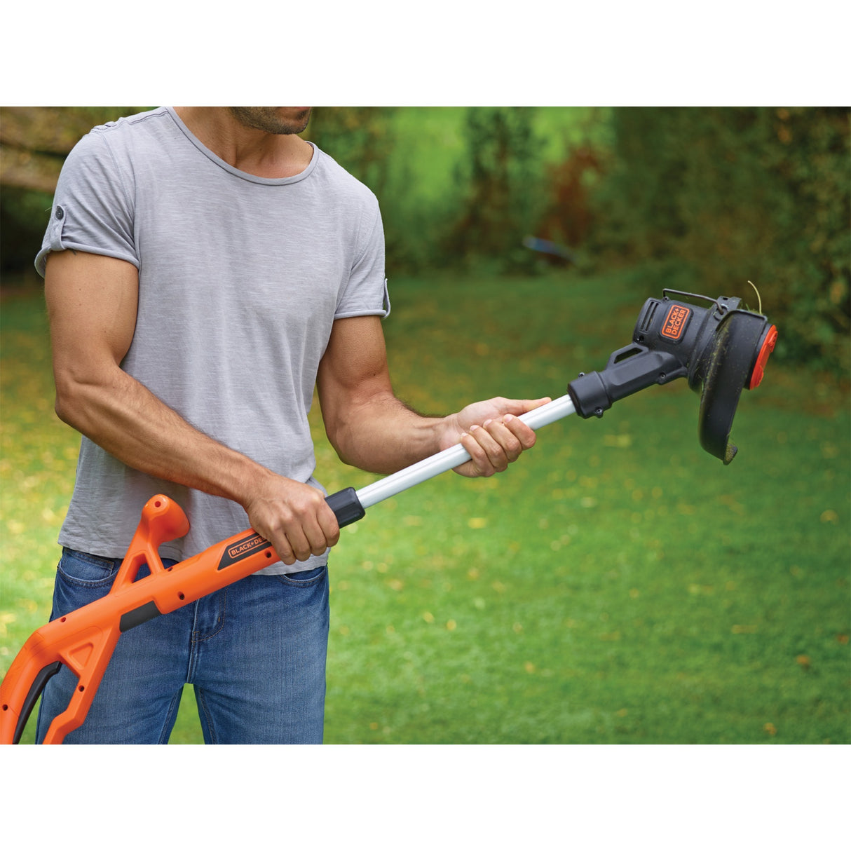 Black+decker batteri græstrimmer st182320 (orange, batteri inkluderet)