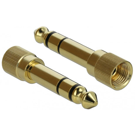 Delock stereokabel 3,5 mm 3 ben stik > 3,5 mm 3 ben stik (sort, 5 meter)