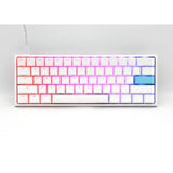 Ducky one 2 pro mini hvid klassisk rgb mekanisk gaming tastatur (hvid, us layout (qwerty), cherry mx brown, 60%, rgb led, double-shot pbt, quack mekanik)