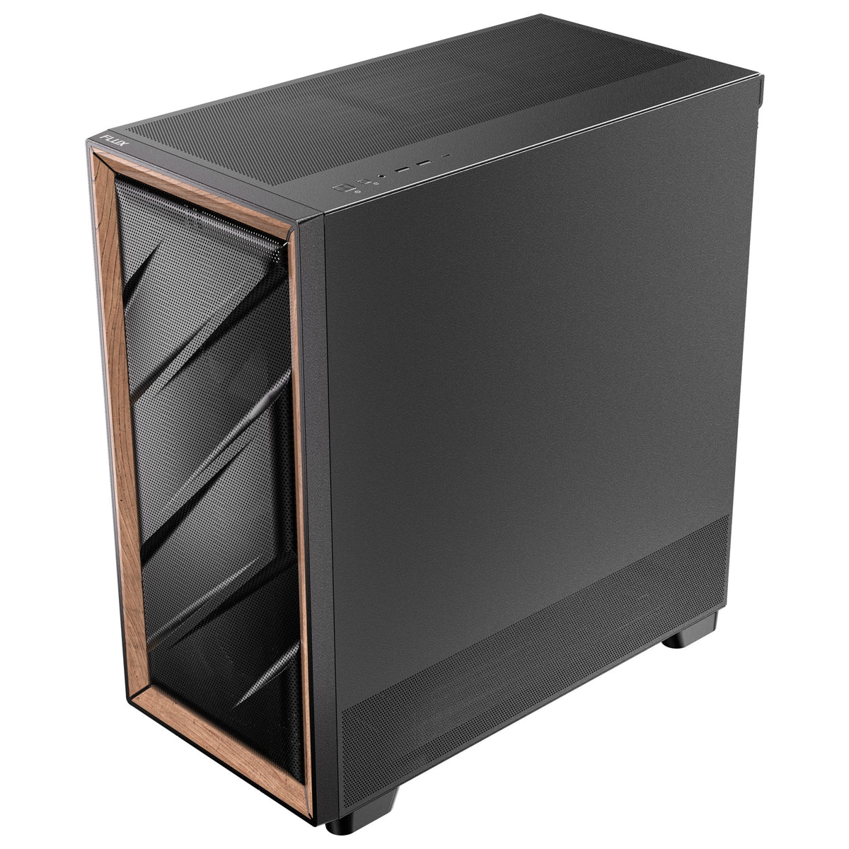 Antec flux se midi tårnhus (sort | 2x USB-A | 1x USB-C)