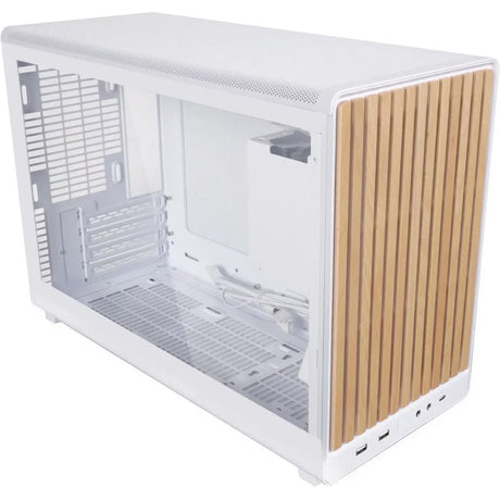 Lian li a3-matx hvid (træudgave) midi-tårnhus (hvid træfarve | 2x USB-A | 1x USB-C | hærdet glas)