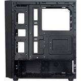 Inter-tech T-11 Televen midi tårnhus (sort | 3x USB-A | vindue)